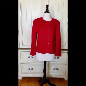 💠Vintage Pendleton 100% Virgin Wool Cropped Faux Double-breasted Jacket💠